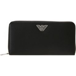 Emporio Armani PORTAFOGLIO Portfel black. Czarne portfele męskie Emporio Armani. Za 589,00 zł.