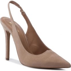 Sandały KAZAR - Nerina 39080-02-B2 Beige. Brązowe klapki damskie Kazar, w paski, ze skóry, na wysokim obcasie. W wyprzedaży za 269,00 zł.