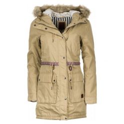 Rip Curl Płaszcz Damski Montauk Parka S Beżowy. Brązowe kurtki damskie marki Rip Curl, s, bez wzorów, z kapturem. W wyprzedaży za 578,00 zł.