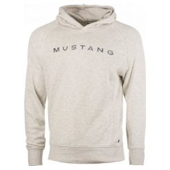 Mustang Bluza Męska Fancy Hoodie L Szary. Szare bluzy męskie Mustang, m, bez wzorów, bez kołnierzyka, bez rękawów, bez kaptura. W wyprzedaży za 209,00 zł.