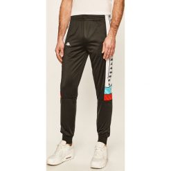 Kappa - Spodnie. Czarne spodnie męskie Kappa, s, z aplikacjami, z poliesteru. Za 259,90 zł.