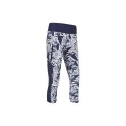 Rybaczki do biegania RUN DRY+ damskie. Niebieskie rybaczki damskie KALENJI, s, bez wzorów, z elastanu. Za 49,99 zł.