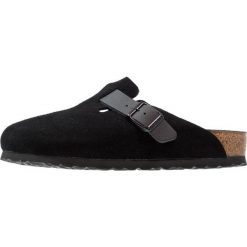 Birkenstock BOSTON Kapcie asphalt black. Czarne kapcie męskie marki Birkenstock, z materiału. Za 379,00 zł.