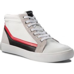 Sneakersy CALVIN KLEIN JEANS - Doris R0798 White/Black/White/To. Białe półbuty damskie Calvin Klein Jeans, z jeansu. W wyprzedaży za 339,00 zł.