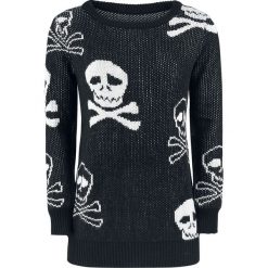 Bluzy damskie: Fashion Victim Pirats Sweater Bluza damska czarny