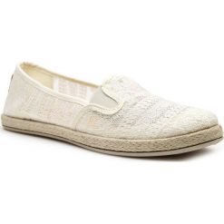 Tomsy damskie: Espadryle damskie tenisówki koronkowe beżowe N.E.W.S.