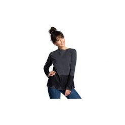 Bluzy Be B076 Bluzka z koronką. Czarne bluzki damskie marki BE, s, w koronkowe wzory, z koronki, bez kołnierzyka, bez rękawów. Za 115,00 zł.