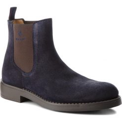 Sztyblety GANT - Oscar 17653903 Marine G69. Niebieskie sztyblety męskie GANT, ze skóry, bez zapięcia. W wyprzedaży za 419,00 zł.