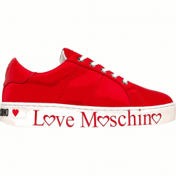Love Moschino Damskie tenisówki Rosso JA15033G1A IH0 (rozmiar 39). Trampki i tenisówki damskie Love Moschino, bez wzorów, bez zapięcia. W wyprzedaży za 536,00 zł.