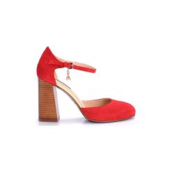 Baleriny Patrizia Pepe 1V1370/A484-R440. Czerwone baleriny damskie Patrizia Pepe, bez wzorów, bez obcasa. Za 389,00 zł.