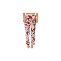 Spodnie z lejącego materiału Twin Set 2231. Białe spodnie damskie Twin Set, xl. Za 586,10 zł.