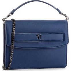 Torebka TRUSSARDI JEANS - Paprica Shoulder 75B00536 U290. Niebieskie torebki klasyczne damskie marki Trussardi Jeans, z jeansu. W wyprzedaży za 339,00 zł.