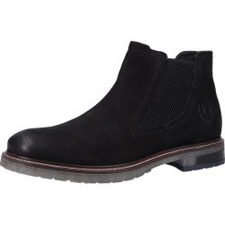 Skórzane sztyblety w kolorze czarnym. Czarne sztyblety męskie Tom Tailor, Mustang, Bugatti, Camel Active, Lloyd, bez zapięcia. W wyprzedaży za 239,95 zł.