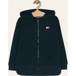 Tommy Hilfiger - Bluza dziecięca 128-176 cm. Szare bluzy dziewczęce TOMMY HILFIGER, z nadrukiem, z elastanu, bez rękawów, z kapturem. Za 339,90 zł.