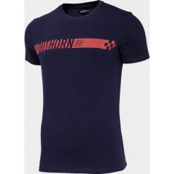 T-shirt męski TSM601 - granat - Outhorn. Pomarańczowe koszulki męskie Outhorn, m. W wyprzedaży za 24,99 zł.