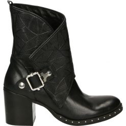 Botki - 644 VITE NERO. Żółte botki damskie skórzane marki Venezia. Za 439,00 zł.