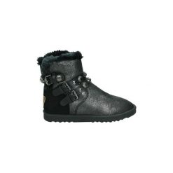 Śniegowce Wrangler WL182670-11. Czarne kozaki damskie Wrangler, bez obcasa, bez zapięcia. Za 351,66 zł.