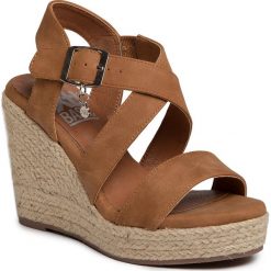 Espadryle XTI - 34294 Camel. Pomarańczowe espadryle damskie Xti, bez wzorów, ze skóry ekologicznej, bez obcasa, na obcasie. Za 209,00 zł.