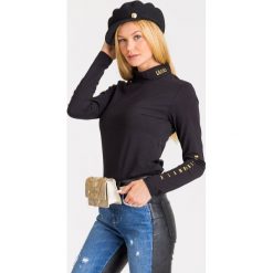 LONGSLEEVE LIU JO SPORT. Czarne bluzy sportowe damskie Liu Jo Sport, s, z aplikacjami, z elastanu, bez rękawów, bez kaptura. Za 319,00 zł.