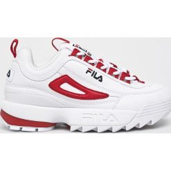 Fila - Buty Disruptor Cb low. Białe buty sportowe damskie Fila, bez wzorów, z materiału, sportowe. Za 499,90 zł.
