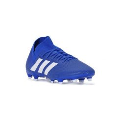 Buty do piłki nożnej adidas NEMEZIZ 18.3 FG. Czarne halówki męskie marki Adidas, ze skóry, do piłki nożnej. Za 372,55 zł.