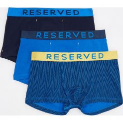 Bokserki męskie: 3 pack niebieskich bokserek – Niebieski