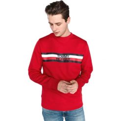 Tommy Hilfiger Bluza Czerwony. Czerwone bluzy męskie TOMMY HILFIGER, l, z nadrukiem, z bawełny, bez kołnierzyka, bez rękawów, bez kaptura. Za 464,95 zł.