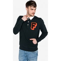 Franklin & Marshall Polo Bluza Czarny. Czarne bluzy męskie Franklin Marshall, l, z haftami, z bawełny, polo, bez rękawów, bez kaptura. Za 447,95 zł.