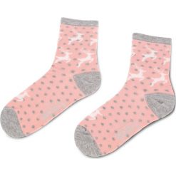 Skarpety Wysokie Damskie FREAK FEET - LREN-ROW Kolorowy Różowy. Różowe skarpetki damskie Freak Feet, bez wzorów, z elastanu. Za 19,99 zł.