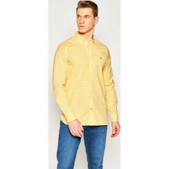 Koszula TOMMY HILFIGER Natural Soft Gingham MW0MW13448. Niebieskie koszule męskie TOMMY HILFIGER, m, bez wzorów, z bawełny, casualowe, bez kołnierzyka, bez rękawów. Za 349,00 zł.