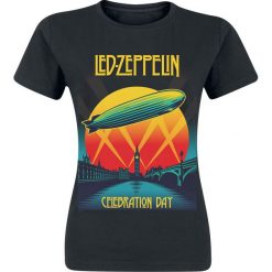Led Zeppelin Celebration Day Koszulka damska czarny. Czarne koszulki damskie marki Led Zeppelin, l, bez wzorów, bez kołnierzyka. Za 74,90 zł.