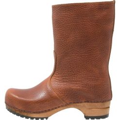 Buty zimowe damskie: Sanita PUK Kozaki na platformie cognac
