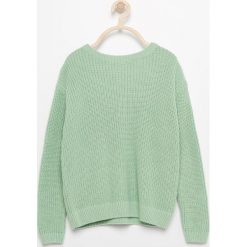 Swetry damskie: Sweter ze sznurowaniem na plecach – Zielony