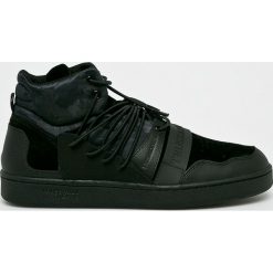 Trussardi Jeans - Buty Sneakers High-Top. Niebieskie buty sportowe męskie Trussardi Jeans, z jeansu, bez zapięcia. Za 579,90 zł.