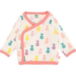 Småfolk BABY WRAP CARDIGAN WITH PINEAPPLE Bluzka z długim rękawem orchid. Białe bluzki dziewczęce bawełniane marki Småfolk, z długim rękawem. Za 159,00 zł.