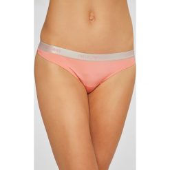 Emporio Armani - Stringi. Różowe stringi damskie marki Emporio Armani, l, z dzianiny. W wyprzedaży za 99,90 zł.