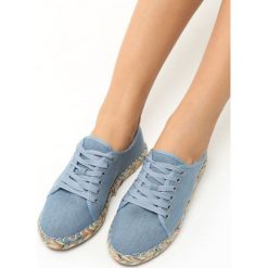 Espadryle damskie: Jasnoniebieskie Espadryle Timber Look