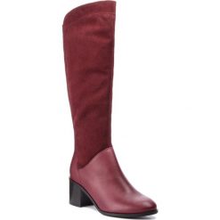 Kozaki SERGIO BARDI - Fiave FW127361318DP 634. Czerwone buty zimowe damskie Sergio Bardi, z materiału, przed kolano, na wysokim obcasie, na obcasie. Za 429,00 zł.