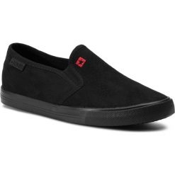Tenisówki BIG STAR - DD274885 Black. Czarne półbuty damskie marki BIG STAR, na co dzień, bez wzorów, z gumy, retro, bez obcasa, na płaskiej podeszwie, bez zapięcia. Za 99,00 zł.