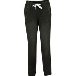 Dżinsy jogger z wygodnym paskiem bonprix czarny "stone". Czarne jeansy damskie bonprix. Za 109,99 zł.