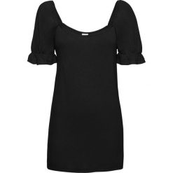 Shirt z dekoltem karo bonprix czarny. Czarne koszulki damskie bonprix, bez wzorów, z dekoltem karo. Za 64,99 zł.