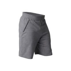 Spodenki długie Gym & Pilates 520 regular męskie. Czarne spodenki i szorty męskie marki DOMYOS, xl, z bawełny, długie. Za 64,99 zł.