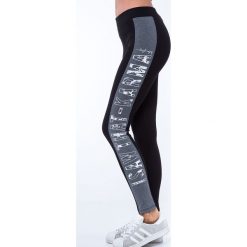 Legginsy z szerokim lampasem czarne 8038. Czarne legginsy marki Fasardi, s. Za 31,20 zł.