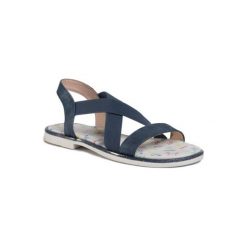 Nelli Blu CS2827-02 Granatowy. Niebieskie sandały dziewczęce Nelli Blu, ze skóry ekologicznej, bez zapięcia. Za 59,99 zł.