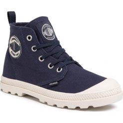 Trapery PALLADIUM - Lp Mid Cvs 96710-424-M Eclipse. Niebieskie trapery damskie Palladium, z tworzywa sztucznego, bez obcasa, bez zapięcia. Za 299,00 zł.