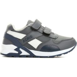 Szare Buty Sportowe Progressive. Szare buty sportowe chłopięce marki Born2be, z okrągłym noskiem, na płaskiej podeszwie, na rzepy. Za 59,99 zł.