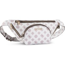 Saszetka nerka GUESS - Utility Vibe (SP) Mini HWSP77 51800 WHI. Białe nerki damskie Guess, z aplikacjami, ze skóry ekologicznej, młodzieżowe, bez dodatków. Za 449,00 zł.