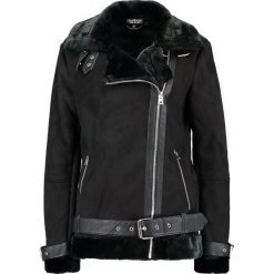 Kurtki damskie: Topshop Tall COOPER Kurtka ze skóry ekologicznej black