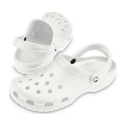 Crocs Classic Aka Cay Whi m11 (45,5). Szare klapki męskie Crocs, bez wzorów, z tworzywa sztucznego. W wyprzedaży za 115,00 zł.