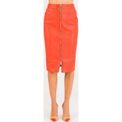 SPÓDNICA ELISABETTA FRANCHI. Czerwone spódniczki damskie midi, dopasowane. Za 814,50 zł.